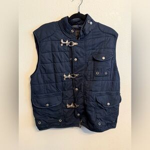Ralph Lauren Polo Navy Quilted Toggle Utility Vest